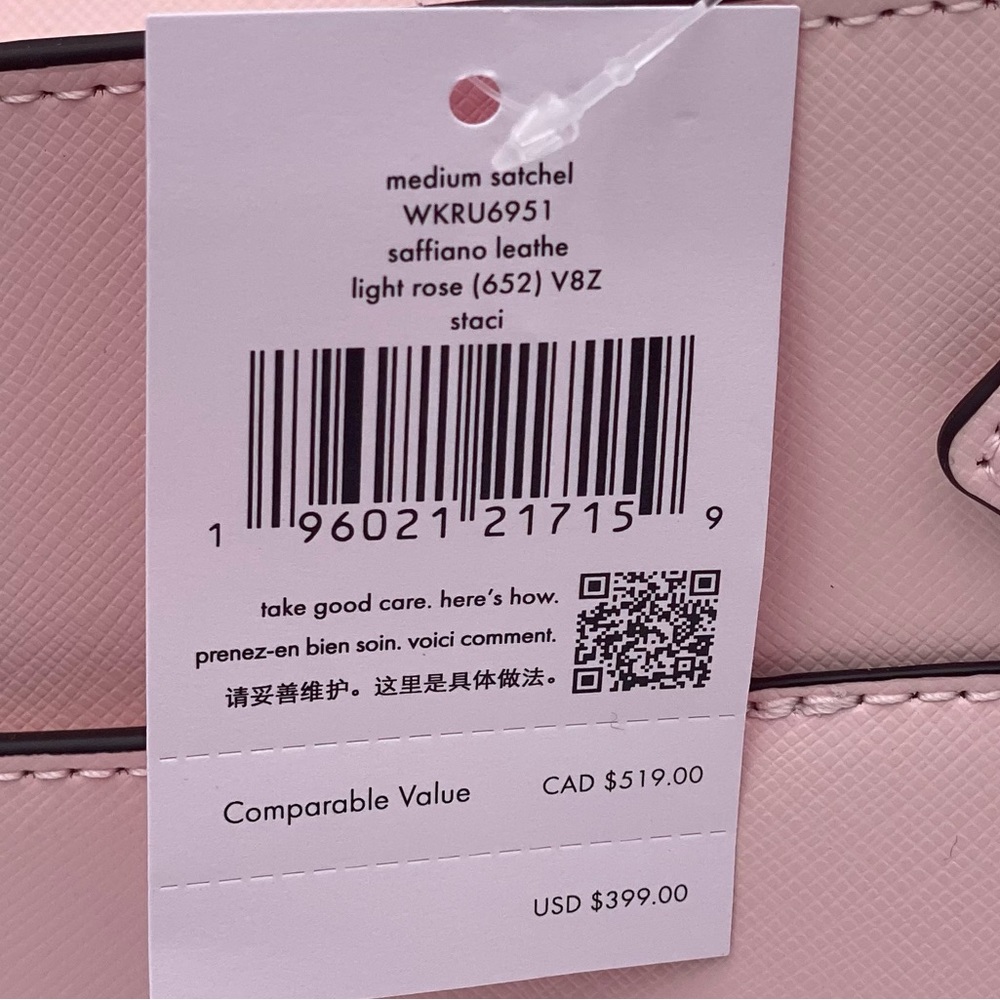 Kate Spade Staci Medium Satchel
Crossbody Bag Pink - Picture 8 of 10